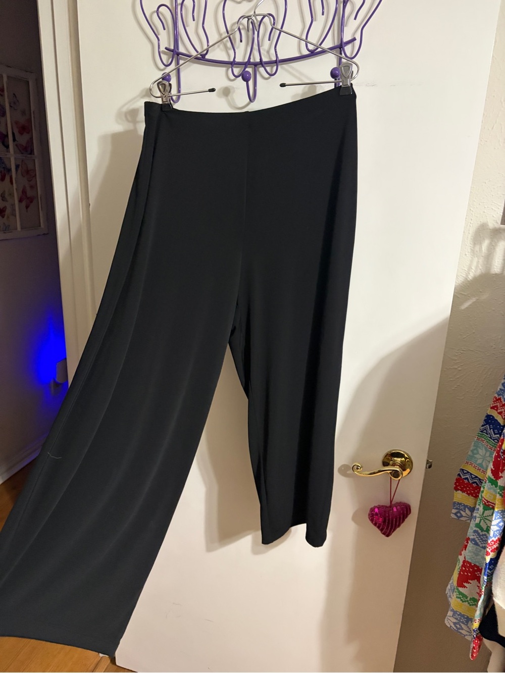 🧡 Large Alfani Black Wide-Leg Palazzo Pants